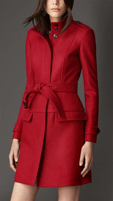 burberry structured boiled wool coat|Burberry wool and cashmere coat.